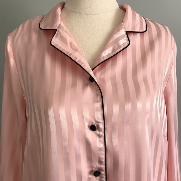 BRAS N THINGS Size 10 Pink Satin PJ Set - Picture 4 of 12